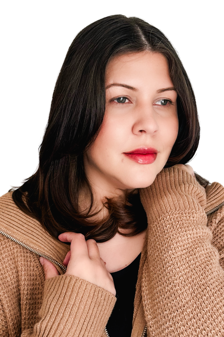 Visual designer wearing a hat